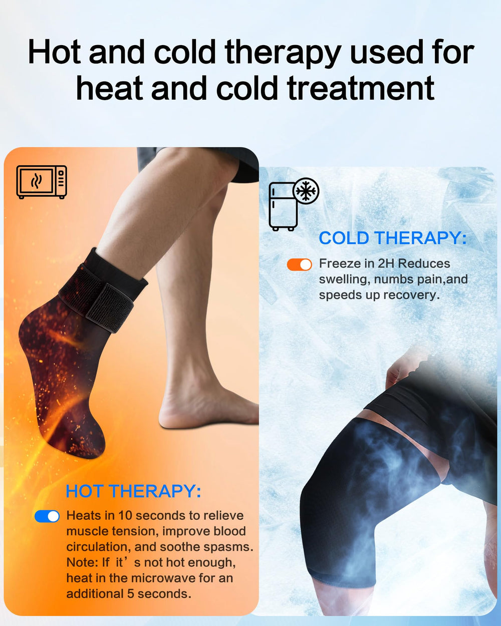 FadFun dual-therapy ice pack highlights hot and cold options for versatile relief.