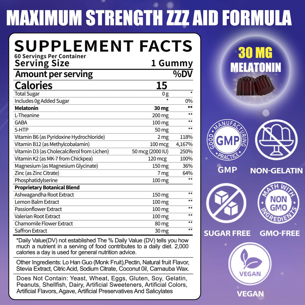 Close-up of Fajeckma melatonin gummies showing texture and berry flavor may aid relaxation.