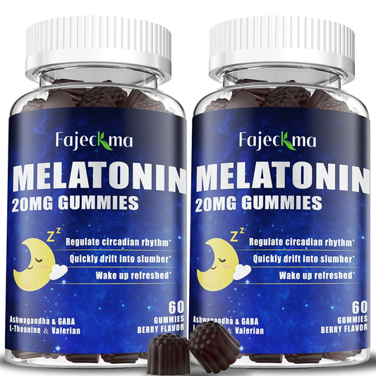 Fajeckma natural melatonin gummies bottle for a smoother night routine.