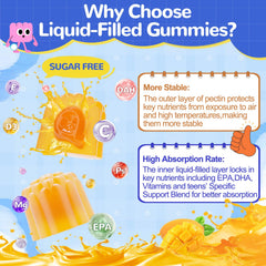 Fajeckma Omega-3 Teens nutrition facts card emphasizes clean ingredients