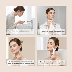 Famawo compact design for easy daily use on face and neck.