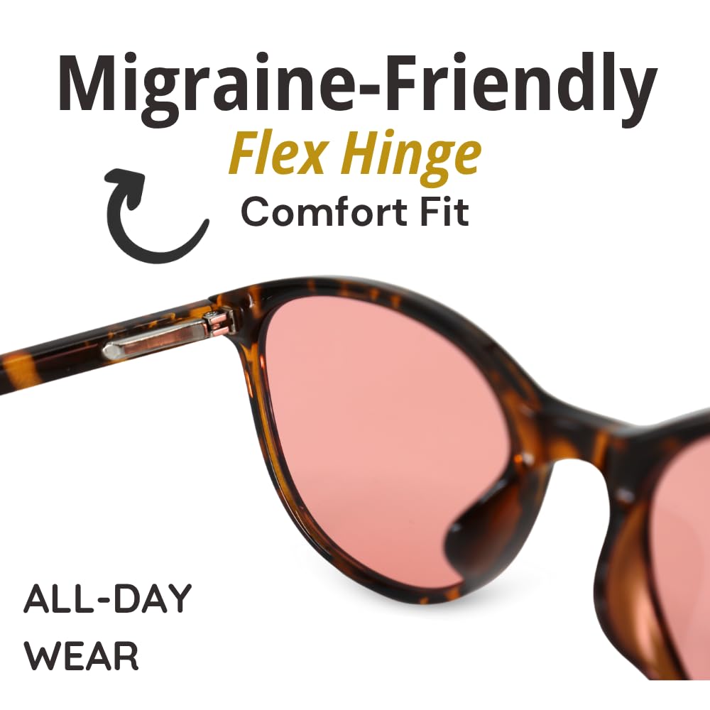 FL-41 tortoise frame close-up highlights spring hinge and comfortable fit.