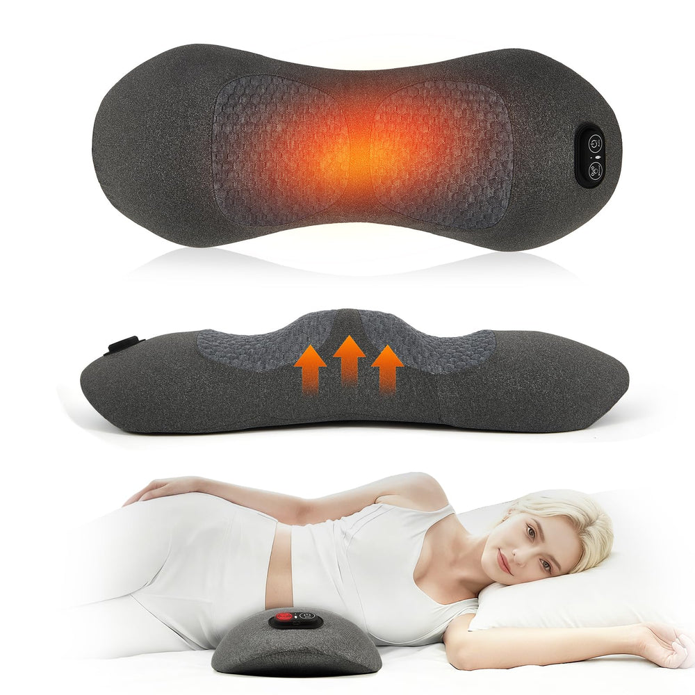 FAMKCY 3-in-1 lumbar pillow front view showing ergonomic support for rest and posture