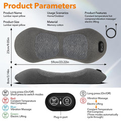 FAMKCY slow-bounce memory foam neck pillow for pressure relief