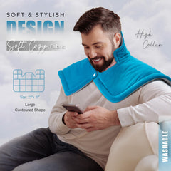 fanatato heating pad controls highlight 6 heat settings for personalized warmth.