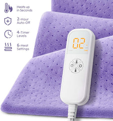 Fanatato heating pad flexible design contours to the body for versatile use.