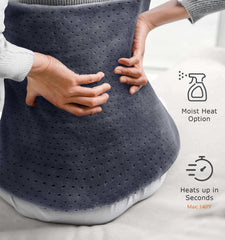 Fanatato heating pad six heat levels for personalized comfort.