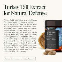 Fantastic Fungi Turkey Tail bottle on shelf signals premium mushroom support.