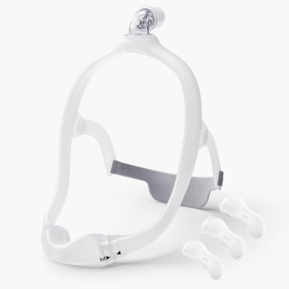 FAPASND under the nose pillow replacement kit for DreamWear, front view seal and headgear.