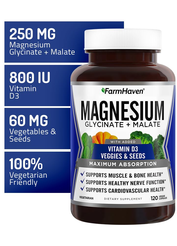 FarmHaven vegetable blend with spinach and kale adds magnesium and energy support.