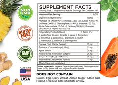 FarmHaven vegetarian, gluten-free, non-GMO symbol communicates clean, plant-based ingredients.