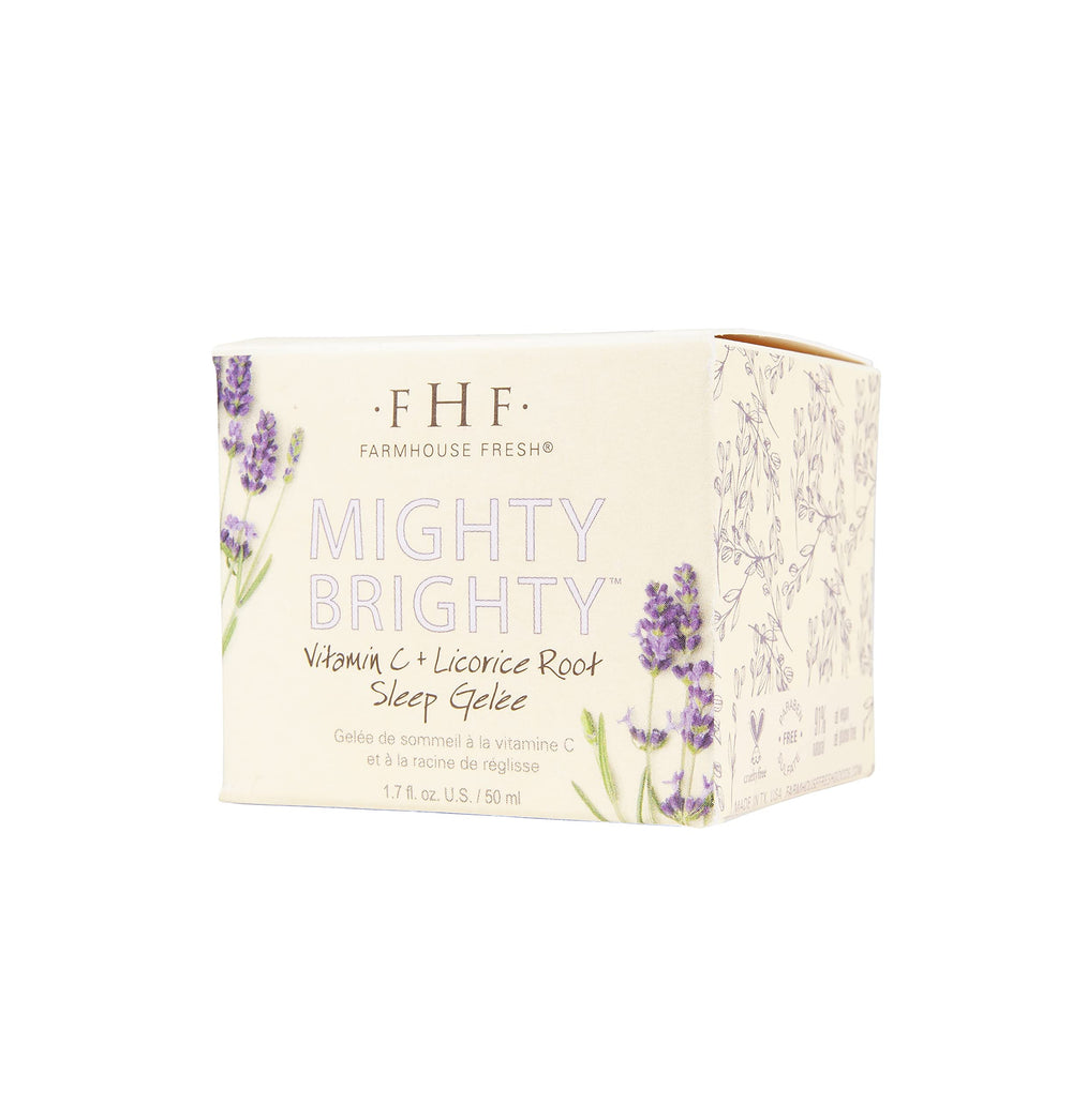 FarmHouse Fresh Mighty Brighty Gelee overnight glow usage preview.