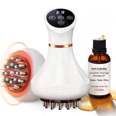FASCITONE lymphatic drainage massager front view showing device design.