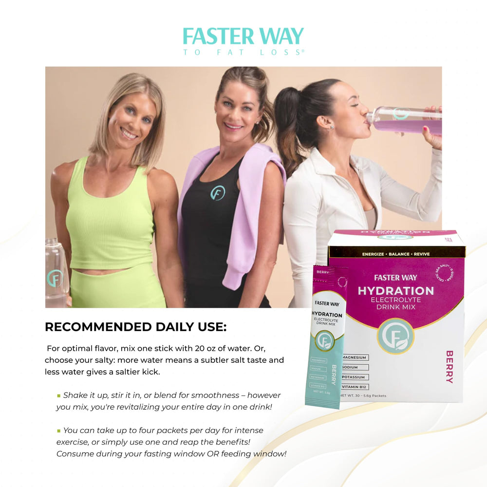 Faster Way zero sugar Berry flavor ideal for clean sipping
