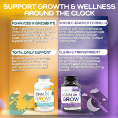 Cozy nightstand scene with Fawelo nighttime growth vitamins