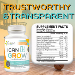 Fawelo I Can Grow Day-Time capsules deliver calcium and vitamin D for healthy bone development.