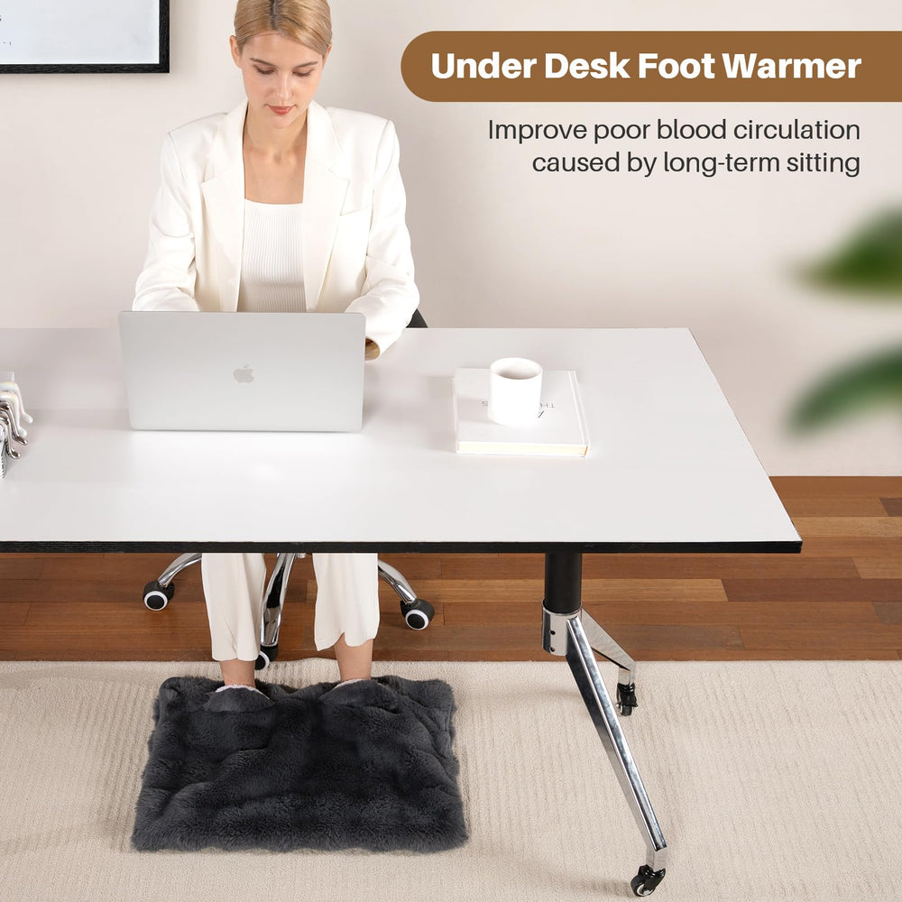FAYKONCEN foot warmer with 2-hour auto-off for safety and energy savings