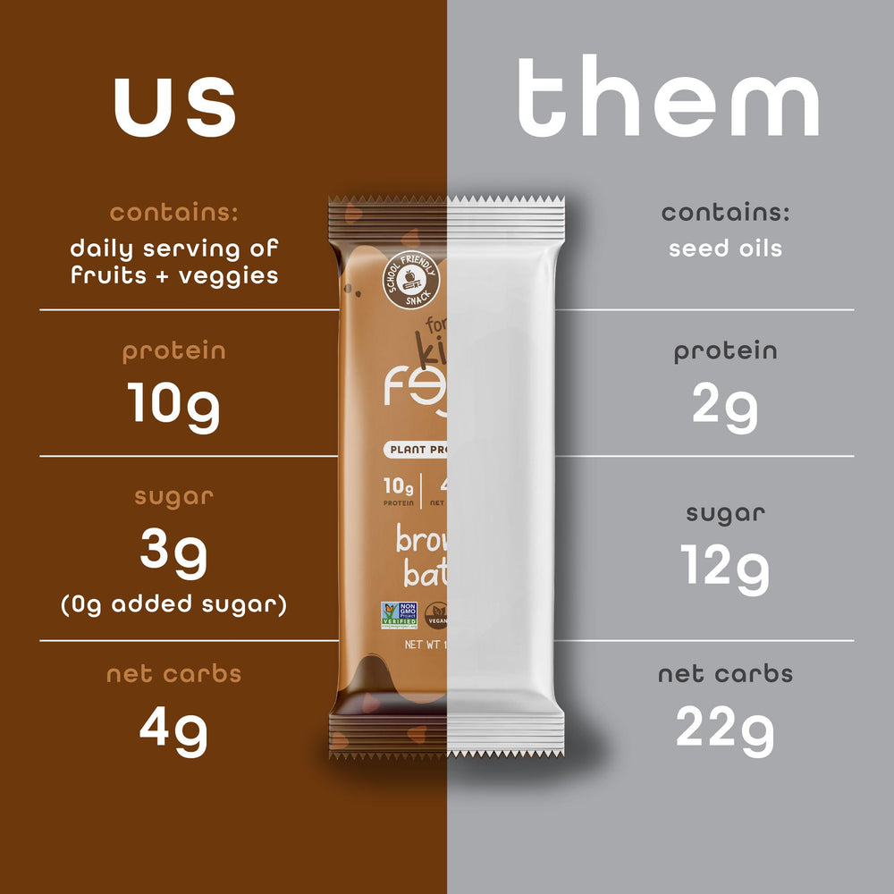 Child enjoys a FEEL Bar Minis as a quick after-school snack