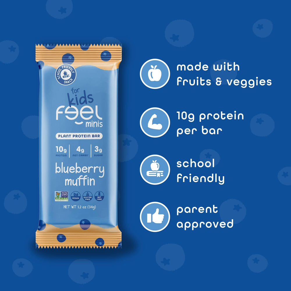FEEL Feel Bar Minis portable snack for school or travel.