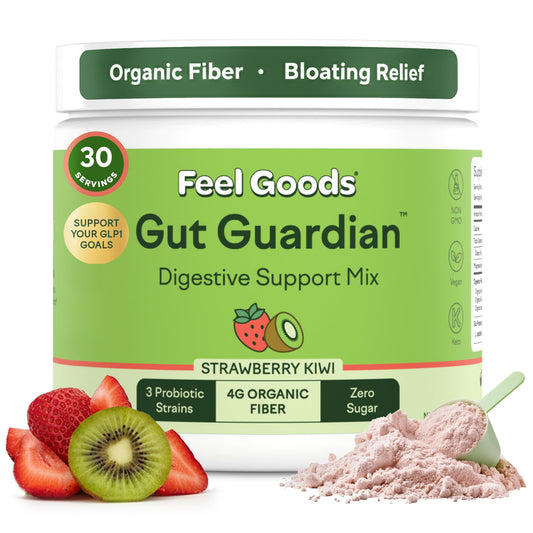 Feel Goods Gut Guardian strawberry kiwi stick-pack for on-the-go digestion support