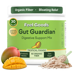 Feel Goods Gut Guardian tropical mango powder ready to mix for digestive support