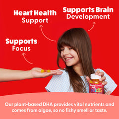 Feel Great Vitamins Kids DHA Gummies vegetarian formula appeals to allergen-conscious families.
