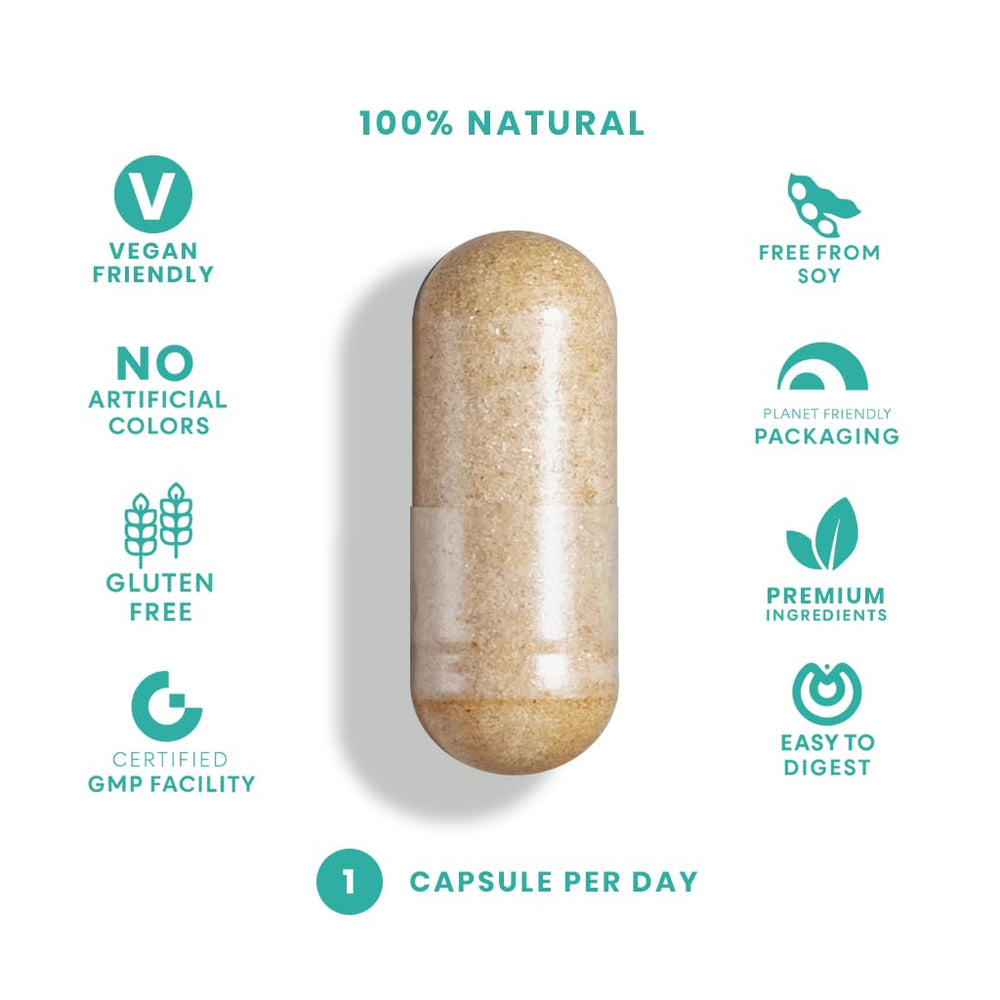 FeelGood NAD+ bottle with glass promotes convenient use.