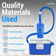 FeelGoodEase insulated hose maintains consistent temperature during sessions.