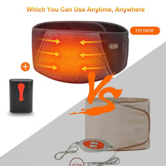 FEETMOR Heated Waist Belt charging while still worn or detached.