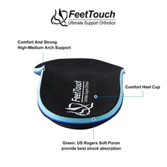 FEETTOUCH heat-moldable orthotics adapt to your feet for personalized comfort