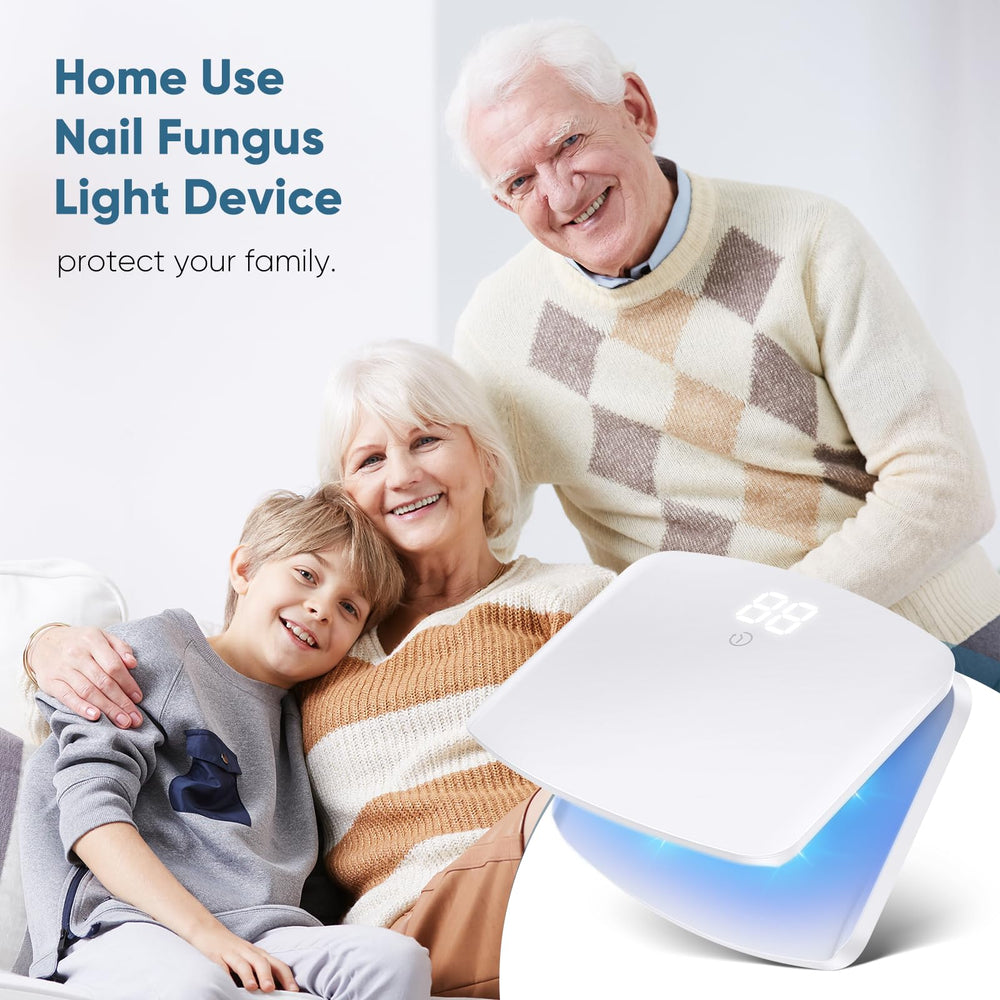 FEIGOMA Nail Fungus Light Device packaging for at-home setup