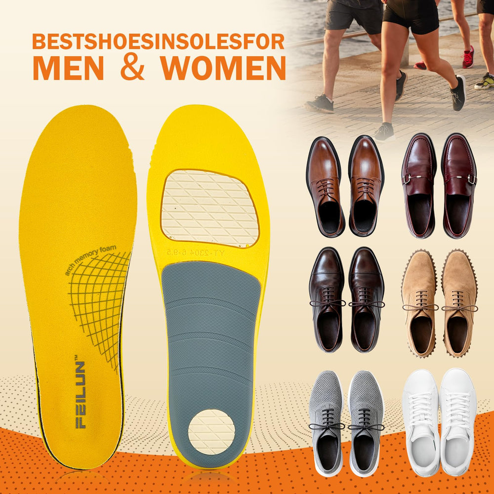 FEILUN work boot orthotics insole supports standing all day.