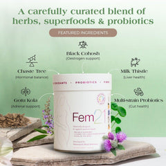 Fem21 glow focused blend image for radiant skin and vitality