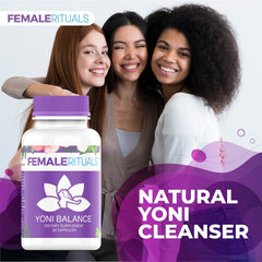 USA-made badge on Female Rituals Yoni Balance Pills packaging