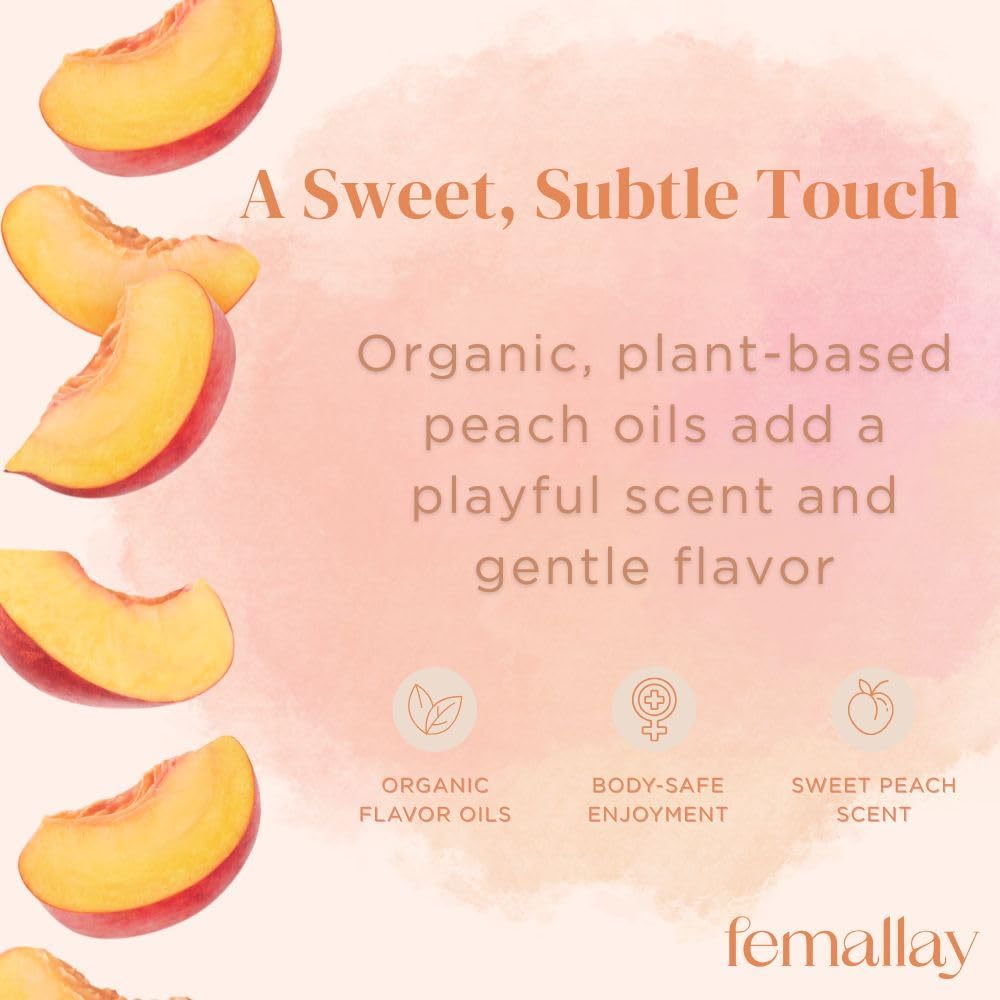 Femallay Sweetly Peach melts with applicator for clean, mess-free use