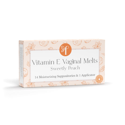 Femallay Sweetly Peach melts in a bottle for on-the-go intimate hydration