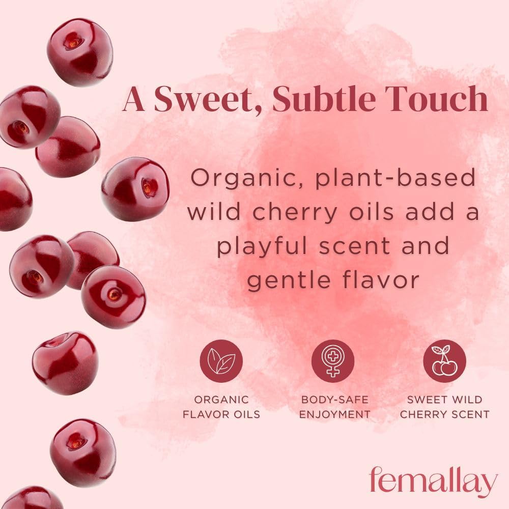 Femallay Vaginal Melts Wild Cherry applicator enables clean, controlled application and moisture delivery