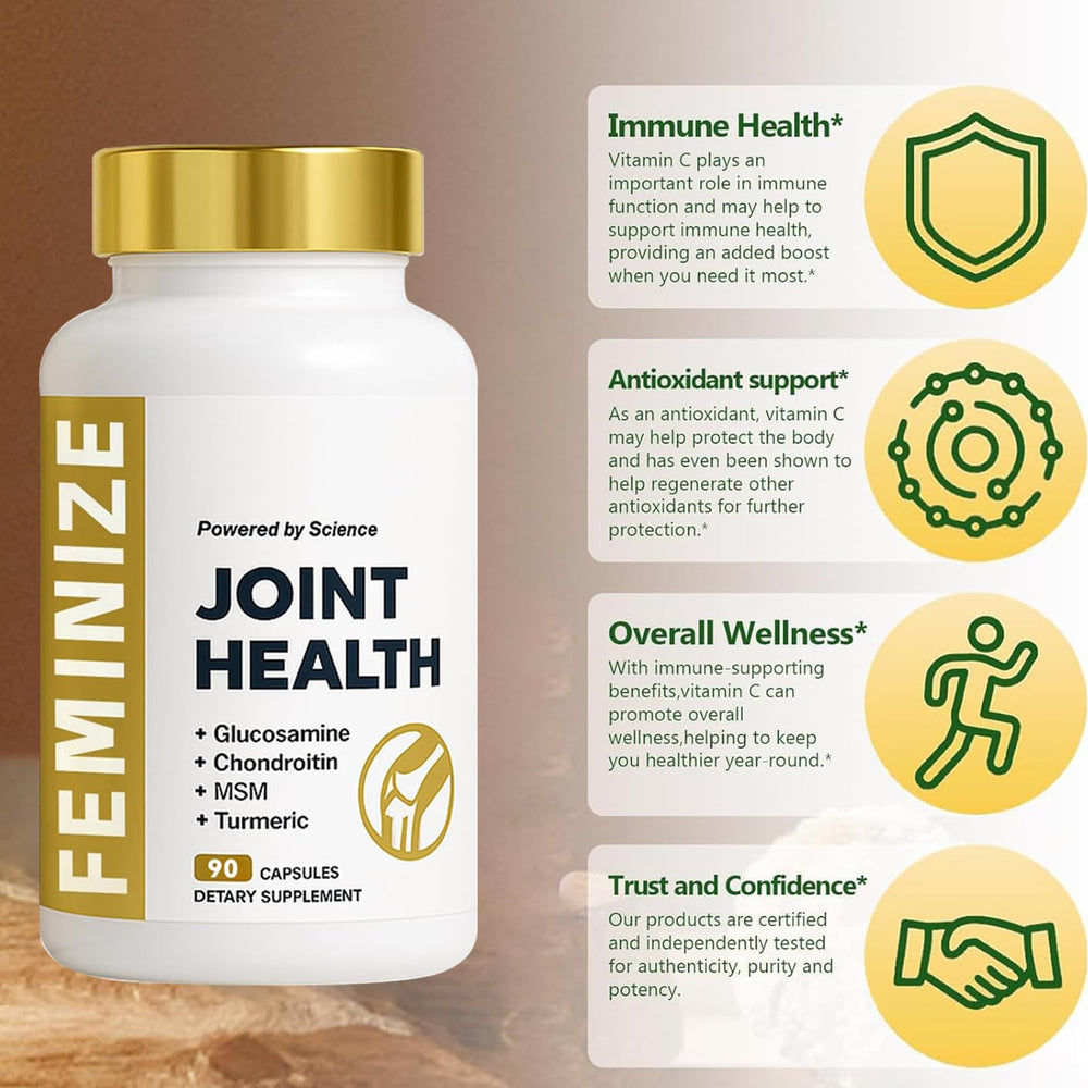 FEMINIZE AlluraJoint turmeric root extract close-up indicating antioxidant support.