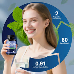Femmetra gut-balance infographic implies daily digestive harmony potential