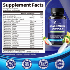 Close-up of capsules highlighting Glycinate and Taurate for gentle absorption and balance