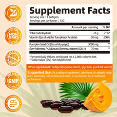 Pouring Femmetra pumpkin seed oil softgels for convenient daily use