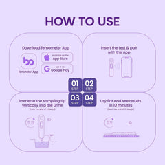 Femometer IVY103 free urine cup included for clean at-home testing.