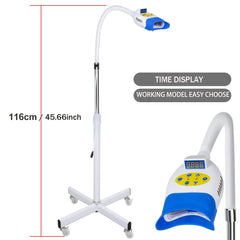 Fencia blue mode highlights six blue LEDs for whitening gel activation.