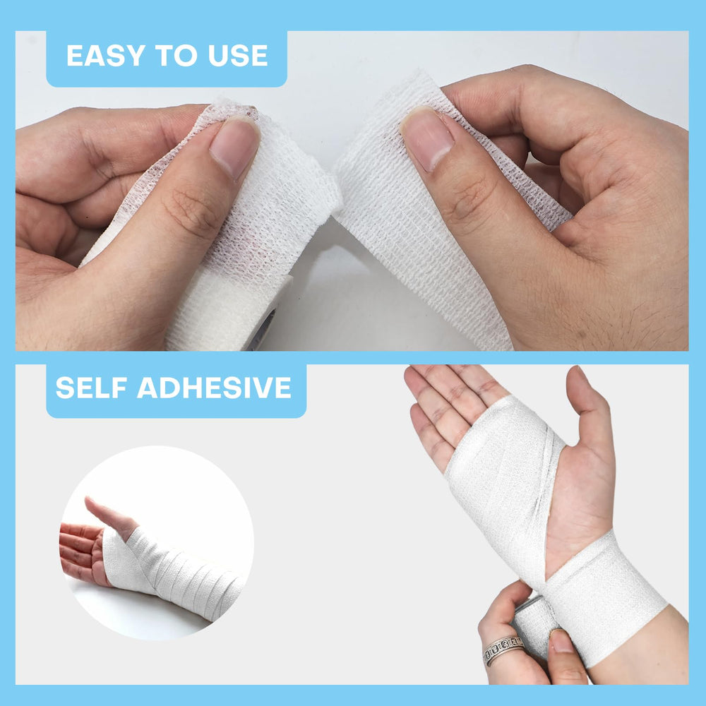 Fenhupe bandage wrap being torn by hand without scissors