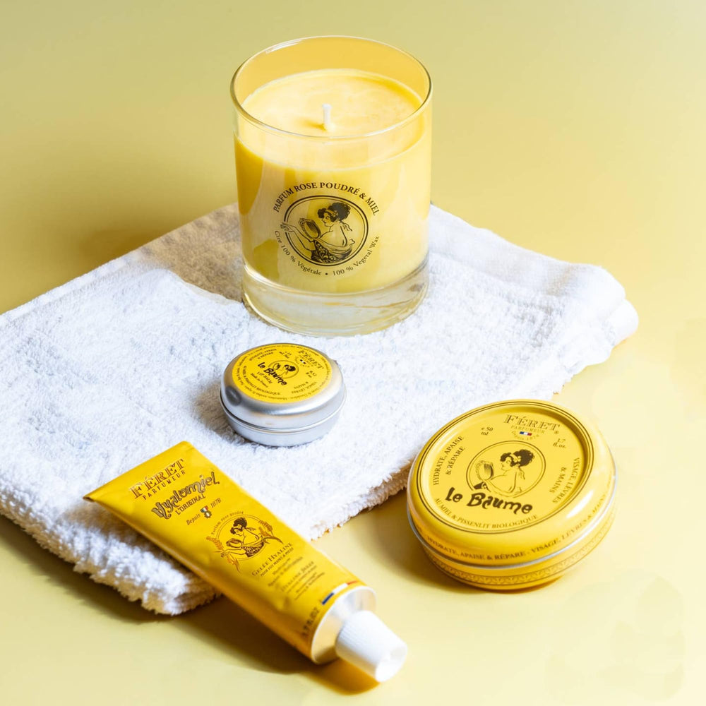 Feret Parfumeur 180g candle adds elegant décor and refined ambience.