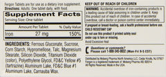 Fergon iron supplement tablets closeup for easy daily use