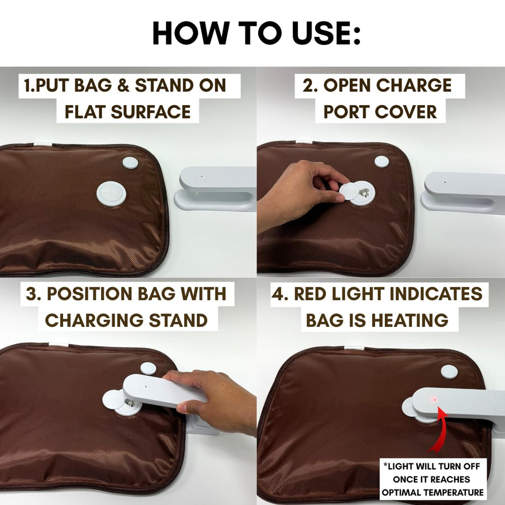FERMALIFE rechargeable heat pad offers portable warmth for outdoor or indoor use.