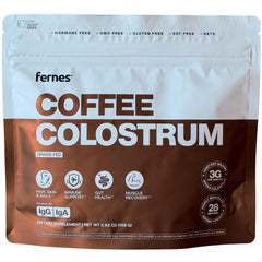 Fernes Coffee Colostrum first-day milking image highlights peak bioactive content and daily energy