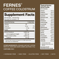 Fernes Coffee Colostrum third-party tested image confirms purity and potency