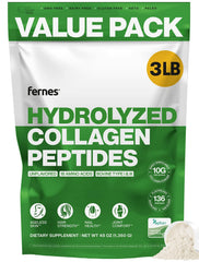 Fernes hydrolyzed collagen powder tub supports skin and joints.